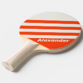 ヴィンテージスポーツサンセットオレンジストライプ色の名前 卓球ラケット (正面アングル)