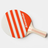 ヴィンテージスポーツサンセットオレンジストライプ色の名前 卓球ラケット (横)