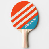 ヴィンテージスポーツサンセットタイドラッストライプシュの名前 卓球ラケット (正面)