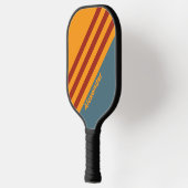 ヴィンテージスポーツサンライズオン石板ストライプズと名前 ピックルボールラケット (左)