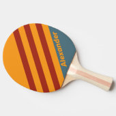ヴィンテージスポーツサンライズオン石板ストライプズと名前 卓球ラケット (横)