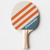 ヴィンテージスポーツサーフストライプサイドの名前 卓球ラケット (正面)