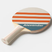 ヴィンテージスポーツサーフストライプサイドの名前 卓球ラケット (正面アングル)