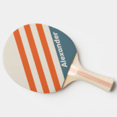 ヴィンテージスポーツサーフストライプサイドの名前 卓球ラケット (横)