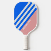 ヴィンテージスポーツシーストライプキス名 ピックルボールラケット (正面)