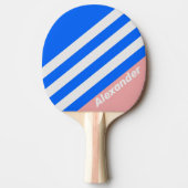 ヴィンテージスポーツシーストライプキス名 卓球ラケット (正面)