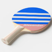 ヴィンテージスポーツシーストライプキス名 卓球ラケット (正面アングル)