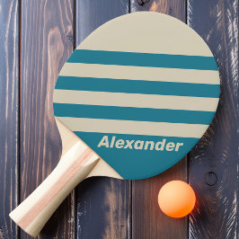 ヴィンテージスポーツストライプアクアマリン名 卓球ラケット