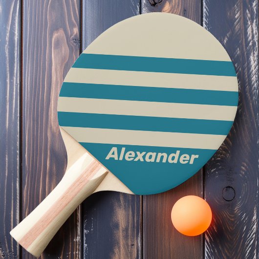 ヴィンテージスポーツストライプアクアマリン名 卓球ラケット
