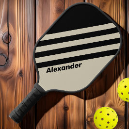 ヴィンテージスポーツストライプアラバスター名 ピックルボールラケット