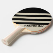 ヴィンテージスポーツストライプアラバスター名 卓球ラケット (正面アングル)