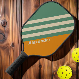 ヴィンテージスポーツストライプオレンジ色の名前 ピックルボールラケット