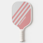 ヴィンテージスポーツストライプキス名 ピックルボールラケット (正面)