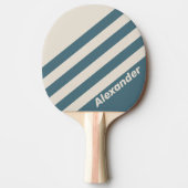 ヴィンテージスポーツストライプストーム名 卓球ラケット (正面)