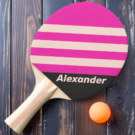 ヴィンテージスポーツストライプバブルガム名 卓球ラケット