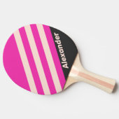 ヴィンテージスポーツストライプバブルガム名 卓球ラケット (横)