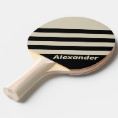 ヴィンテージスポーツストライプミッドナイト名 卓球ラケット (正面アングル)
