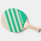 ヴィンテージスポーツストライプミントの名前 卓球ラケット (横)