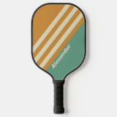 ヴィンテージスポーツストライプモスの名前 ピックルボールラケット (正面)