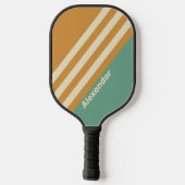 ヴィンテージスポーツストライプモスの名前 ピックルボールラケット (裏面)