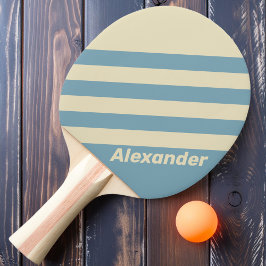 ヴィンテージスポーツストライプ海（名前） 卓球ラケット