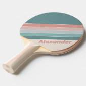 ヴィンテージスポーツソフトシーストライプのシェル名 卓球ラケット (正面アングル)