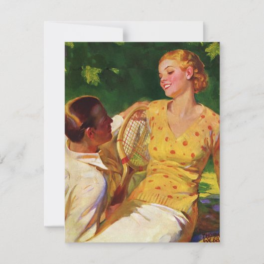 ヴィンテージスポーツテニス、愛とロマンス (正面)