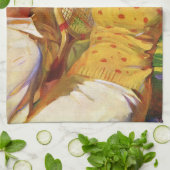 ヴィンテージスポーツテニス、愛とロマンス キッチンタオル (折り畳み)