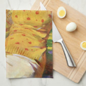 ヴィンテージスポーツテニス、愛とロマンス キッチンタオル (四つ折り)