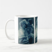 ヴィンテージスポーツテニス、愛とロマンス コーヒーマグカップ (左)