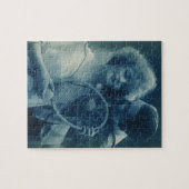 ヴィンテージスポーツテニス、愛とロマンス ジグソーパズル (横)