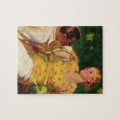 ヴィンテージスポーツテニス、愛とロマンス ジグソーパズル (横)