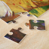 ヴィンテージスポーツテニス、愛とロマンス ジグソーパズル (側面)