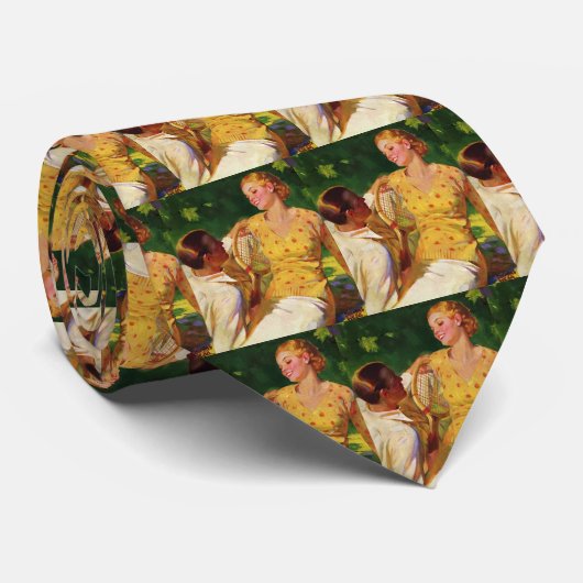 ヴィンテージスポーツテニス、愛とロマンス ネクタイ (ロール)