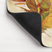 ヴィンテージスポーツテニス、愛とロマンス マウスパッド (コーナー)