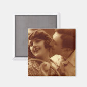 ヴィンテージスポーツテニス、愛とロマンス マグネット (正面/裏面)