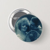 ヴィンテージスポーツテニス、愛とロマンス 缶バッジ (正面&裏面)