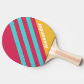 ヴィンテージスポーツトロピカルストライプブリーズ名 卓球ラケット (横)