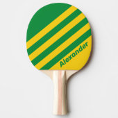 ヴィンテージスポーツトロピカルバストライプナナの名前 卓球ラケット (正面)