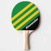 ヴィンテージスポーツトロピカルパストライプームの名前 卓球ラケット (正面)