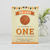ヴィンテージスポーツバスケットボール第1期パーティー 招待状 (スタンド正面)