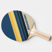 ヴィンテージスポーツビーチストライプのサンド名 卓球ラケット (横)