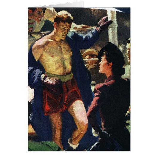 ヴィンテージスポーツボクシングボクサー離れ・ザ・リングや輪 (正面)