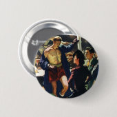 ヴィンテージスポーツボクシングボクサー離れ・ザ・リングや輪 缶バッジ (正面&裏面)