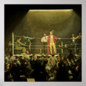 ヴィンテージスポーツボクシング、ボクサーが戦う ポスター (正面)