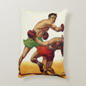 ヴィンテージスポーツボクシング、ボクサーたちの戦い アクセントクッション (裏面(縦))