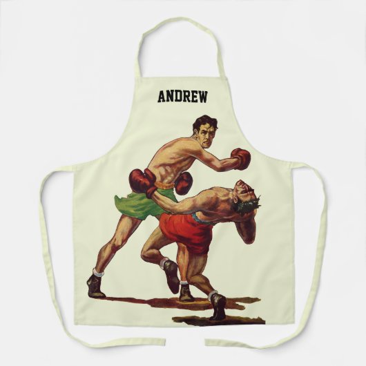 ヴィンテージスポーツボクシング、ボクサーたちの戦い エプロン (正面)