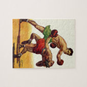 ヴィンテージスポーツボクシング、ボクサーたちの戦い ジグソーパズル (横)