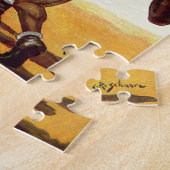 ヴィンテージスポーツボクシング、ボクサーたちの戦い ジグソーパズル (側面)