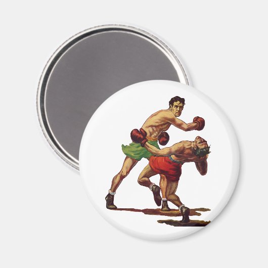 ヴィンテージスポーツボクシング、ボクサーたちの戦い マグネット (正面/裏面)
